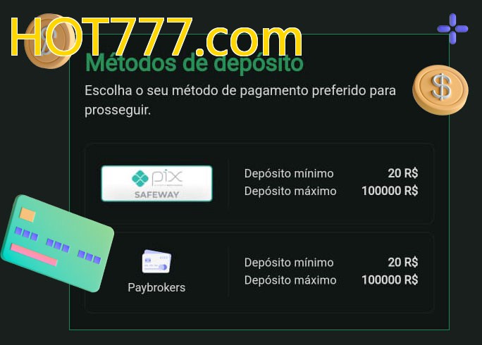 O cassino HOT777.combet oferece uma grande variedade de métodos de pagamento